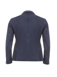 Thumbnail for Elegant Navy Blue Cotton Jacket