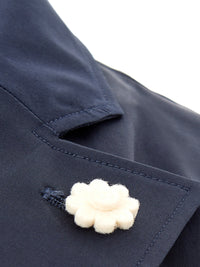 Thumbnail for Elegant Navy Blue Cotton Jacket