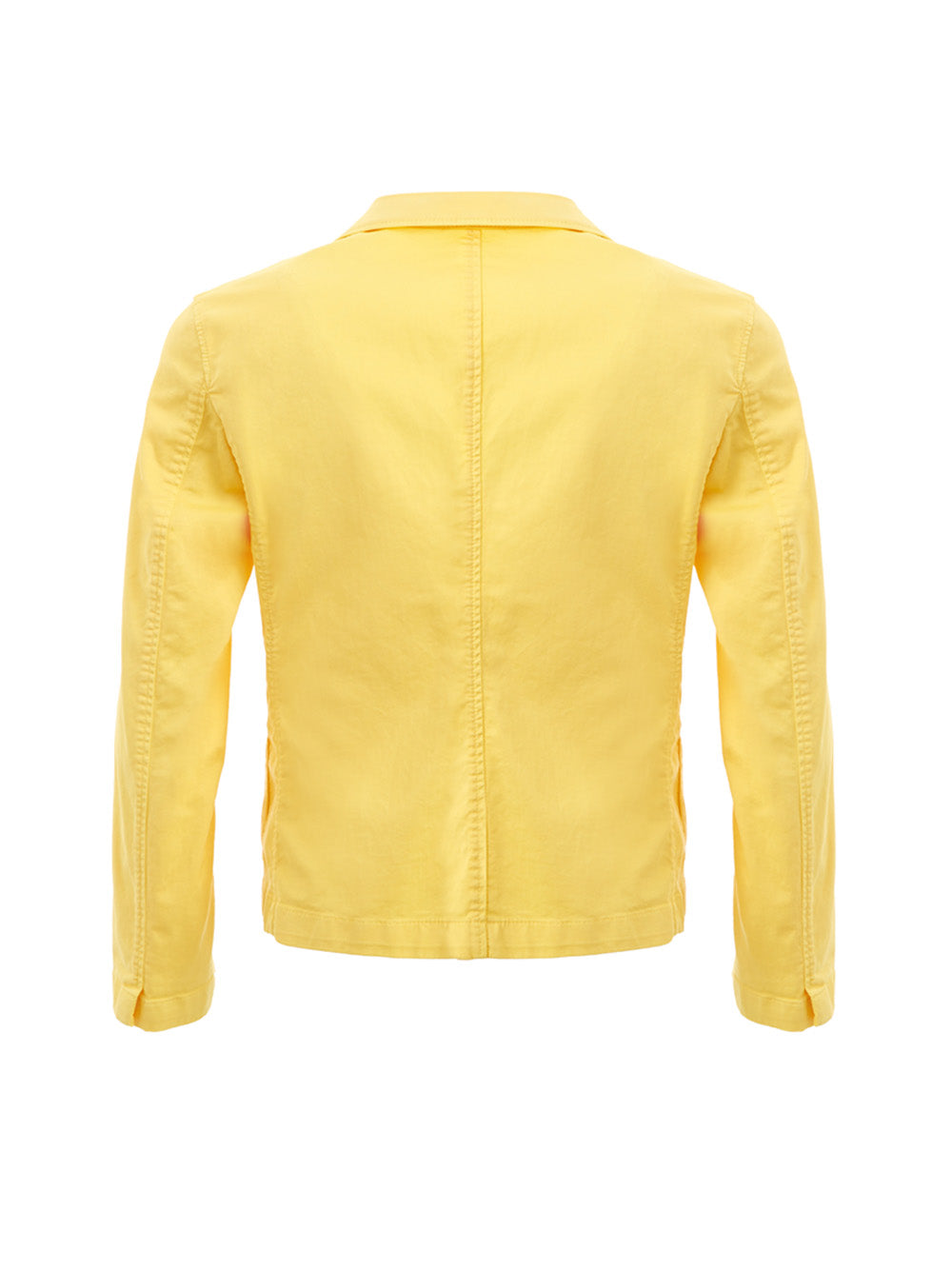 Elegant Yellow Cotton Jacket – Timeless Style