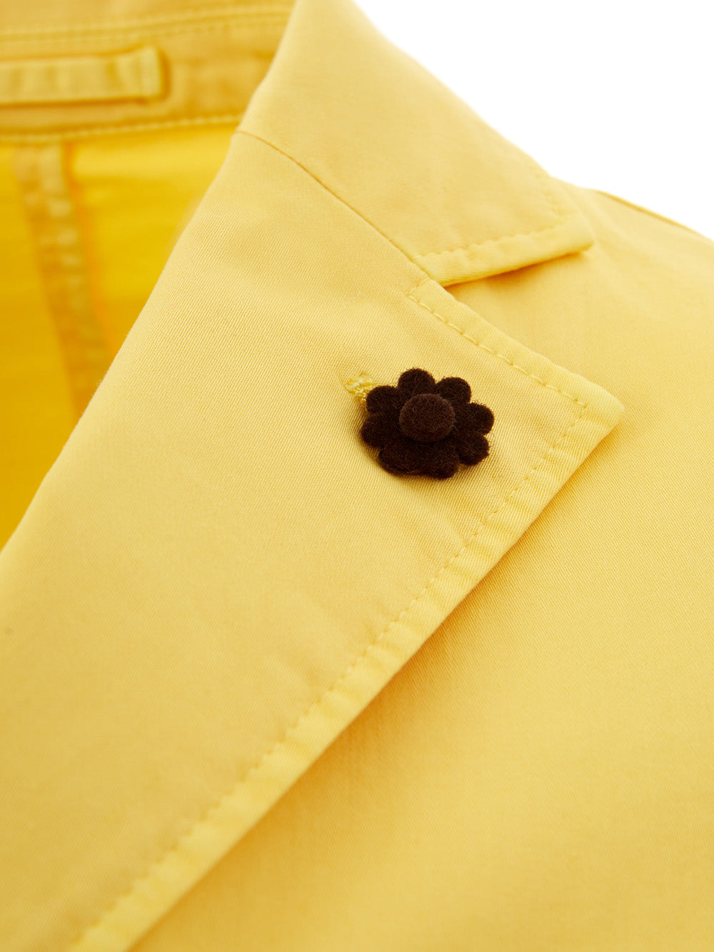 Elegant Yellow Cotton Jacket – Timeless Style