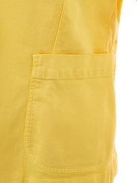 Thumbnail for Elegant Yellow Cotton Jacket – Timeless Style