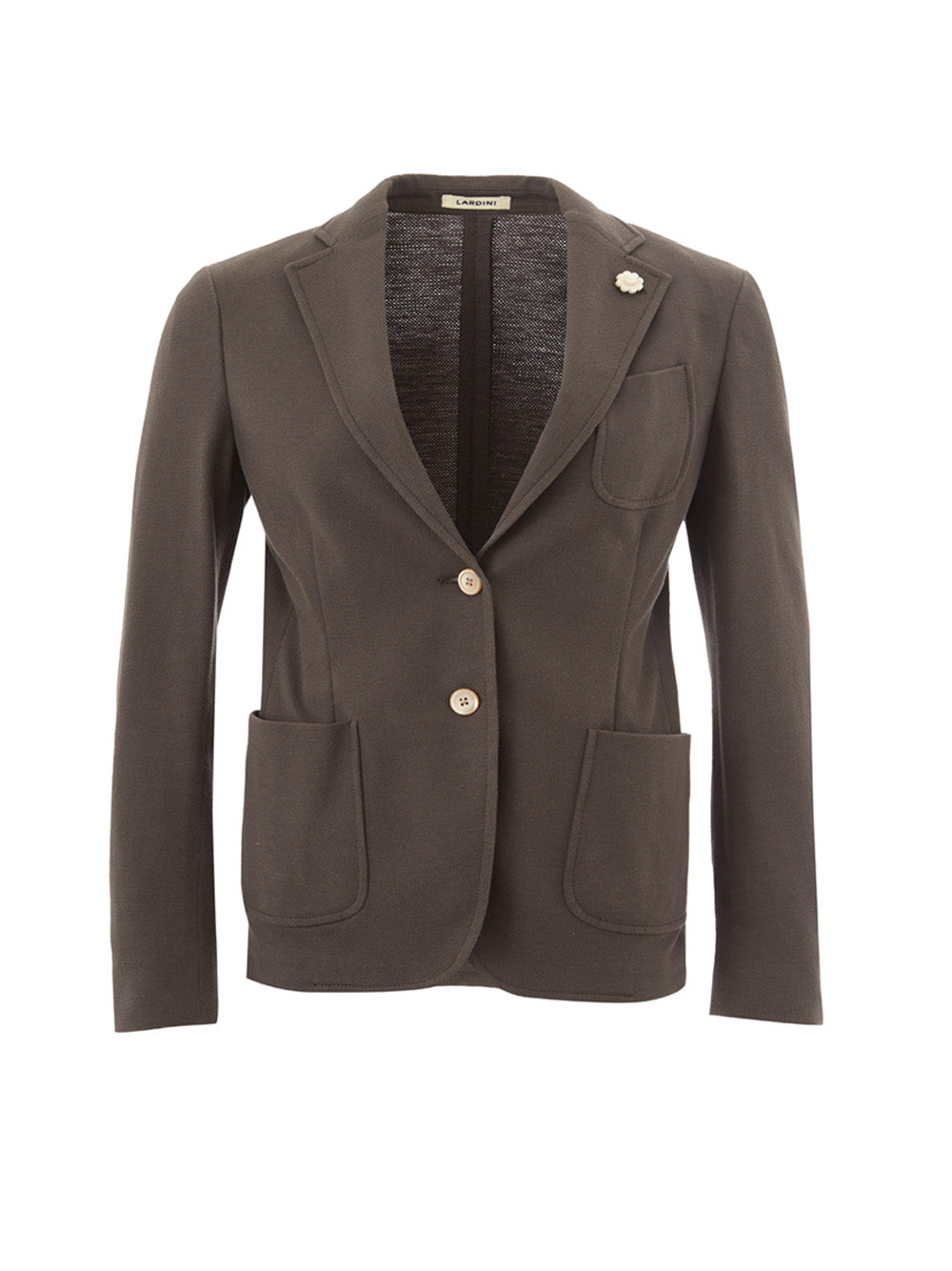 Elegant Taupe Cotton Jacket