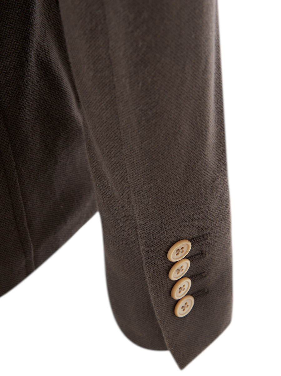Elegant Taupe Cotton Jacket