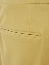 Thumbnail for Chic Yellow Cotton Chino Trousers