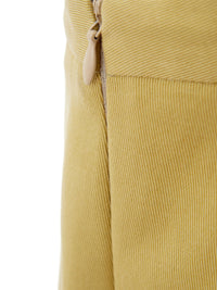 Thumbnail for Chic Yellow Cotton Chino Trousers