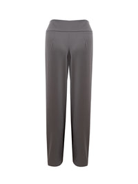 Thumbnail for Elegant Grey Palazzo Wool Trousers