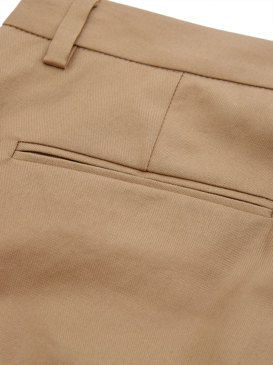 Elegant Beige Cotton Chino Pants