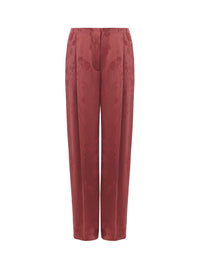 Thumbnail for Elegant Bordeaux Palazzo Trousers