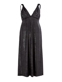 Thumbnail for Elegant Velvet Effect Embellished Dress