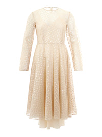 Thumbnail for Ivory Elegance: Embellished Tulle Dress