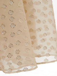 Thumbnail for Ivory Elegance: Embellished Tulle Dress
