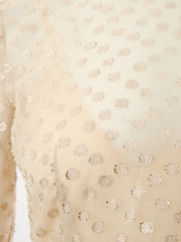 Thumbnail for Ivory Elegance: Embellished Tulle Dress