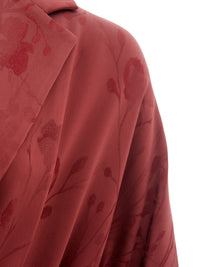 Thumbnail for Elegant Red Printed Trench - Impeccable Style