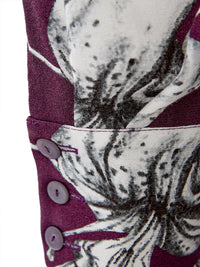 Thumbnail for Elegant Purple Printed Designer Dress