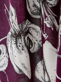 Thumbnail for Elegant Purple Printed Designer Dress