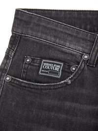 Thumbnail for Sleek Black Washed Denim Slim Fit Pants