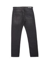 Thumbnail for Sleek Black Washed Denim Slim Fit Pants