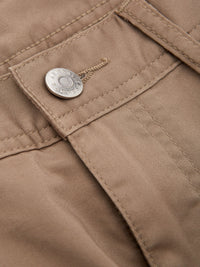 Thumbnail for Chic Beige Cotton Regular Fit Trousers