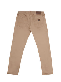 Thumbnail for Chic Beige Cotton Regular Fit Trousers