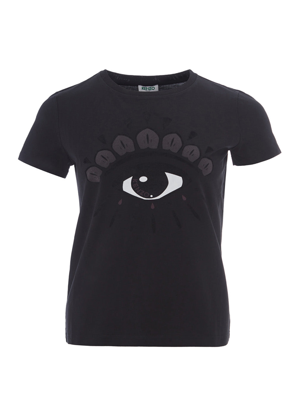 Elegant Black Velvet Eye Tee - Pure Cotton