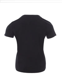 Thumbnail for Elegant Black Velvet Eye Tee - Pure Cotton