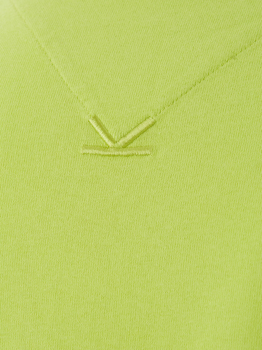 Sunny Yellow Logo Sleeve Cotton Tee