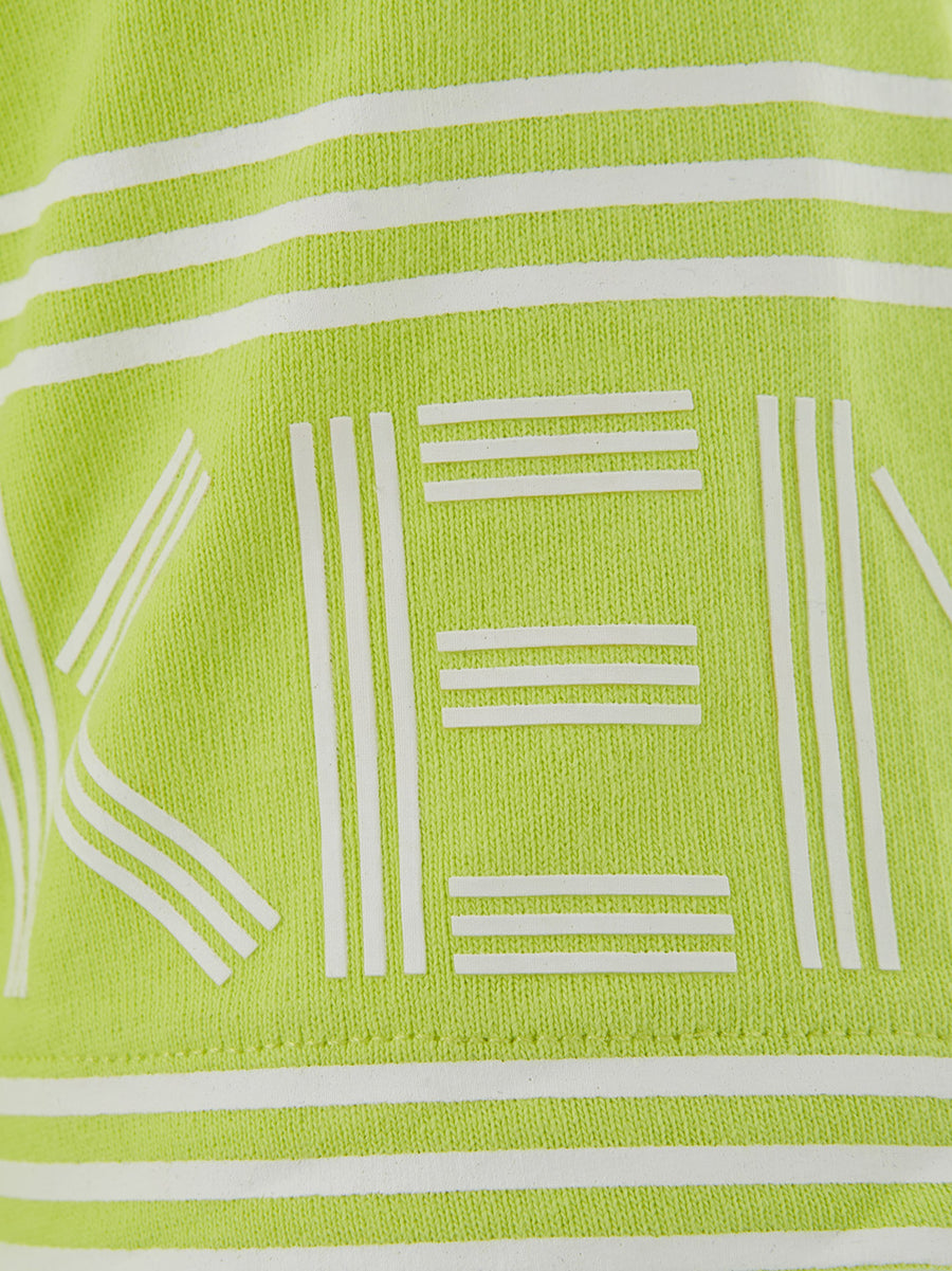 Sunny Yellow Logo Sleeve Cotton Tee