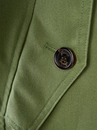 Thumbnail for Elegant Green Single Breast Jacket