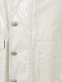 Thumbnail for Chic White Couture Raincoat