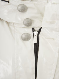 Thumbnail for Chic White Couture Raincoat