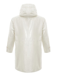 Thumbnail for Chic White Couture Raincoat