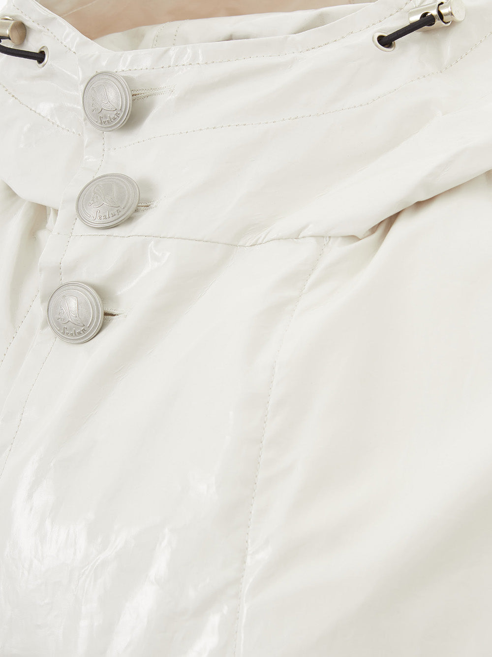 Chic White Couture Raincoat