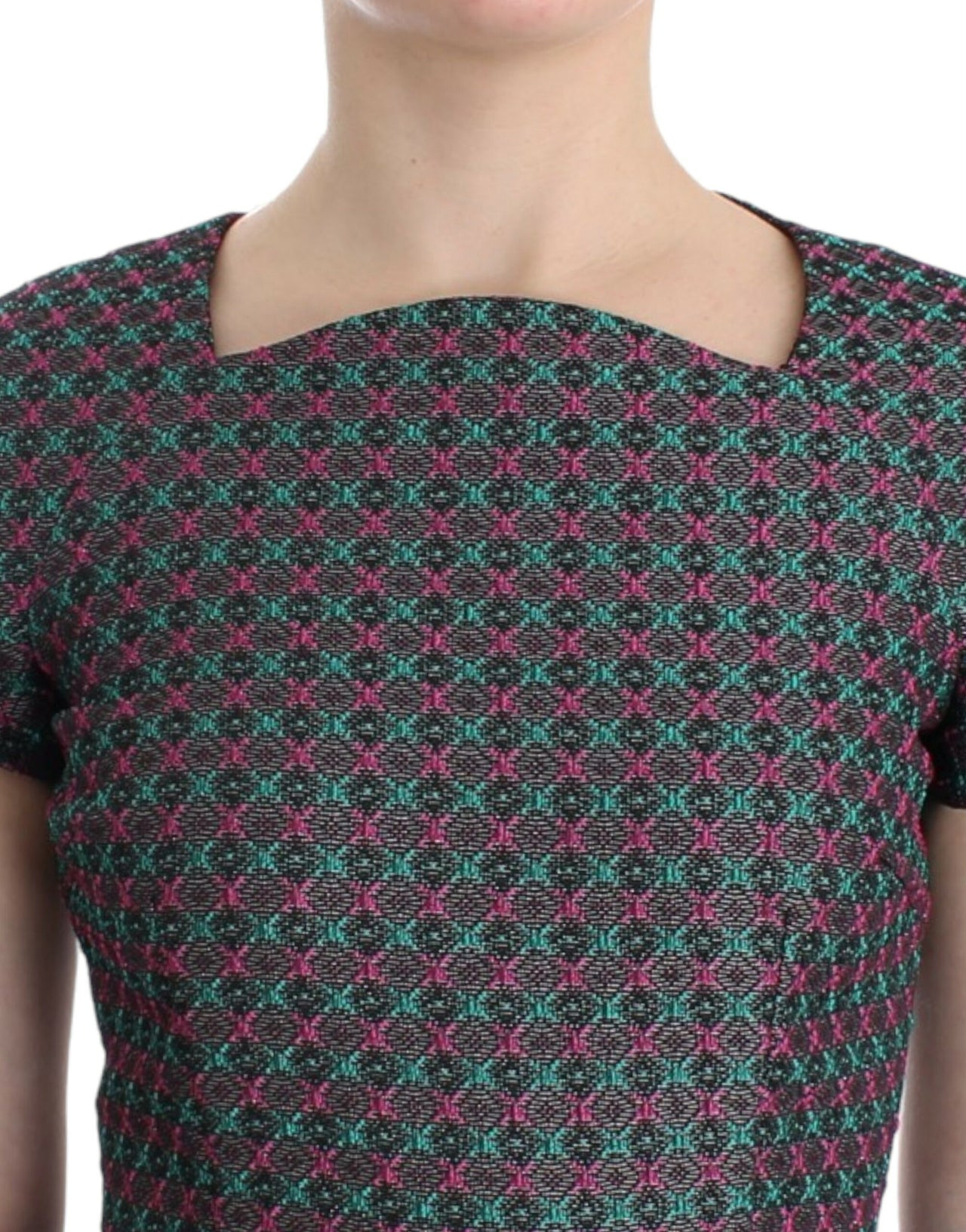 Multicolor Doris short sleeve dress