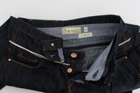 Thumbnail for Elegant Straight Leg Dark Blue Jeans