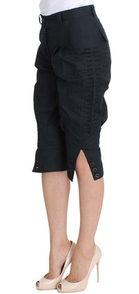 Thumbnail for Chic Blue Cotton Casual Pants