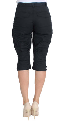 Thumbnail for Chic Blue Cotton Casual Pants