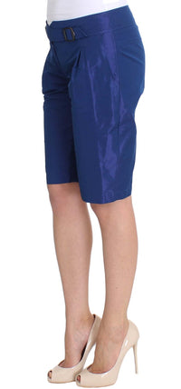 Thumbnail for Chic Blue Mid Waist Shorts