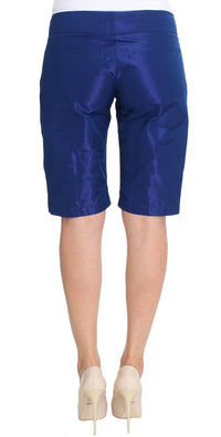 Thumbnail for Chic Blue Mid Waist Shorts