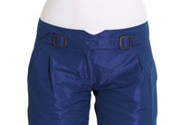 Thumbnail for Chic Blue Mid Waist Shorts