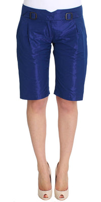 Thumbnail for Chic Blue Mid Waist Shorts