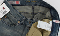Thumbnail for Blue Wash Cotton Stretch Skinny Slim Tight Fit Jeans