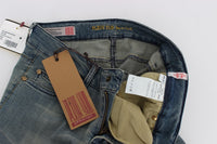 Thumbnail for Blue Wash Cotton Stretch Skinny Slim Tight Fit Jeans