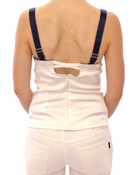 Thumbnail for White sailor motive tank top