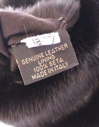 Thumbnail for Purple Mink Fur Goatskin Suede Leather Gloves