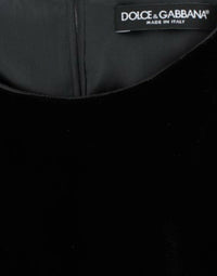Thumbnail for Black velvet shortsleeved blouse