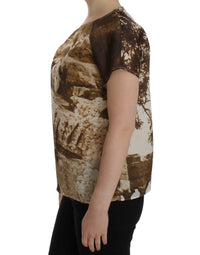 Thumbnail for Brown Taormina silk blouse