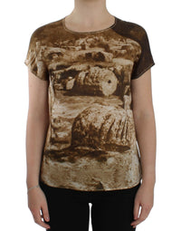 Thumbnail for Brown Taormina silk blouse