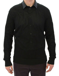 Thumbnail for Dark Green Runway Netz Pullover Netted Sweater