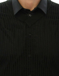 Thumbnail for Dark Green Runway Netz Pullover Netted Sweater