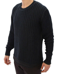 Thumbnail for Blue Runway Netz Pullover Netted Sweater